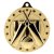 Cascade Stars Cricket Medal | Gold | 50mm - MM26176G