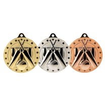 Cascade Stars Cricket Medal | Silver | 50mm