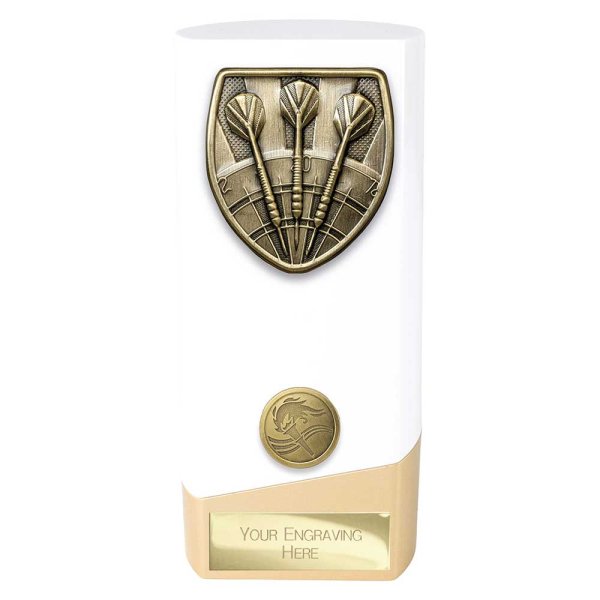 Prime Cobra Darts Trophy | White & Gold | 160mm