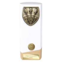 Prime Cobra Darts Trophy | White & Gold | 190mm