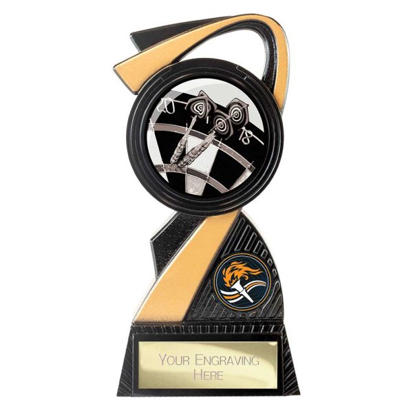 Mania Tower Darts Trophy | Black & Gold | 155mm