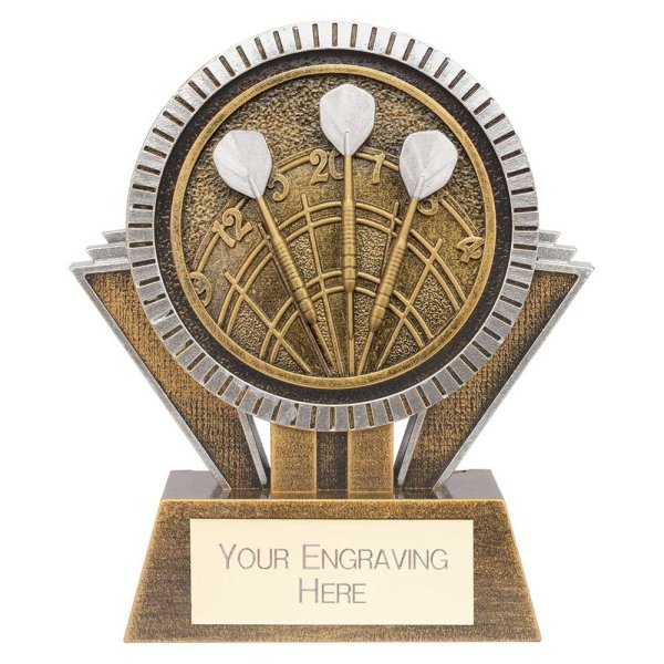 Apex Ikon Darts Trophy | Gold & Silver | 130mm