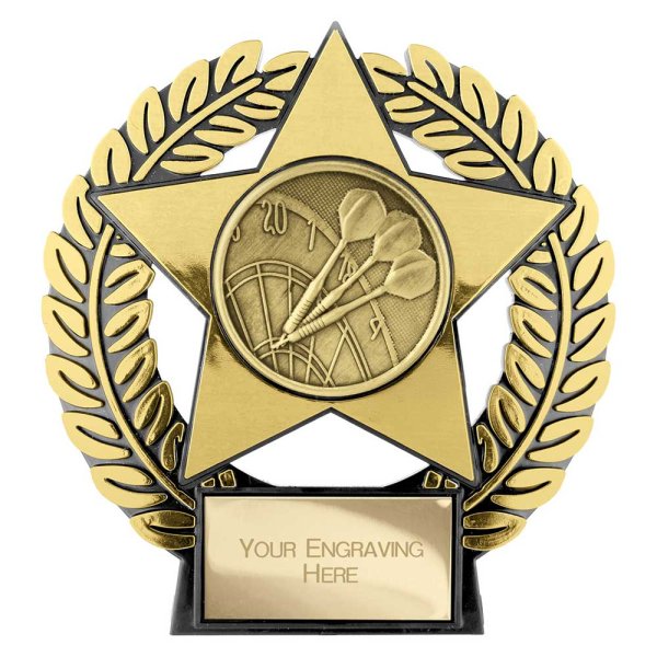 Emperor Star Darts Plaque | Gold | 120mm
