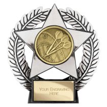 Emperor Star Darts Plaque | Silver | 120mm