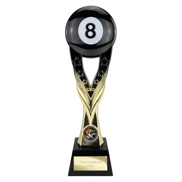 Extreme Pool Trophy | Black & Gold | 290mm