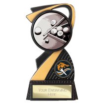 Mania Tower Snooker Trophy | Black & Gold | 130mm