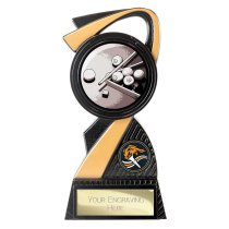 Mania Tower Snooker Trophy | Black & Gold | 155mm