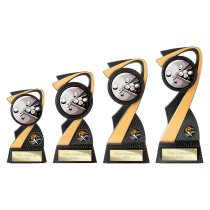 Mania Tower Snooker Trophy | Black & Gold | 205mm