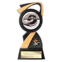 Mania Tower Lawn Bowls Trophy | Black & Gold | 155mm