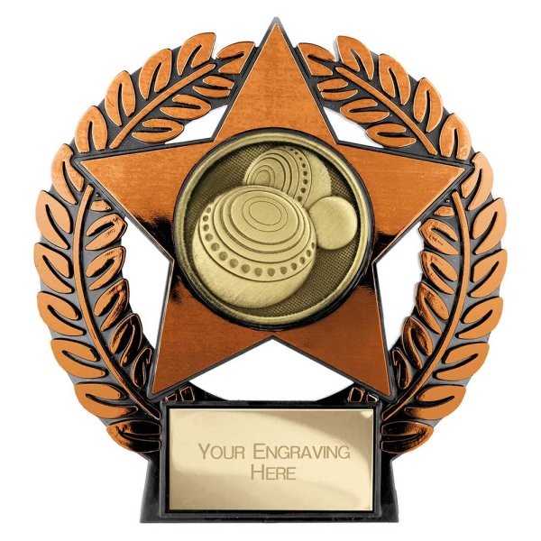 Emperor Star Lawn Bowls Plaque | Bronze | 120mm