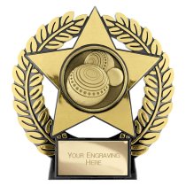 Emperor Star Lawn Bowls Plaque | Gold | 120mm