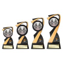 Mania Tower Motorsport Trophy | Black & Gold | 130mm