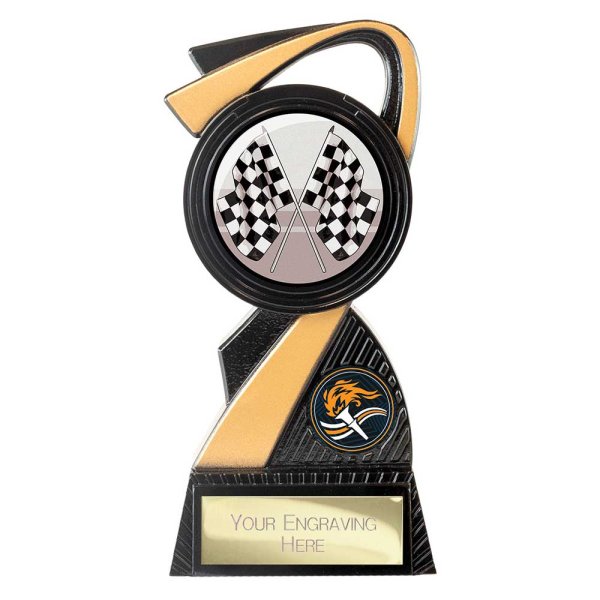 Mania Tower Motorsport Trophy | Black & Gold | 155mm