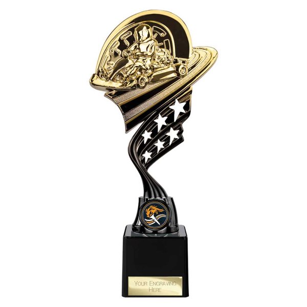 Innov8 Go Kart Trophy | Gold & Black | 250mm