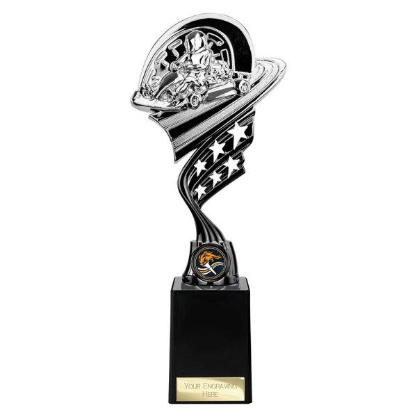 Innov8 Go Kart Trophy | Silver & Black | 275mm