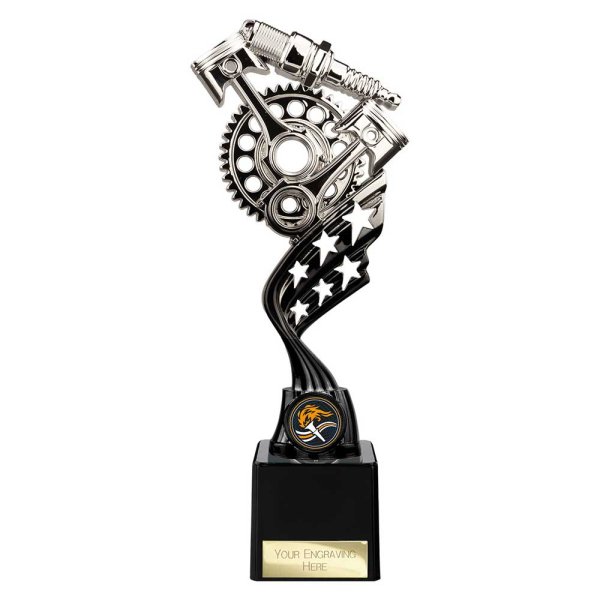 Innov8 Motorsport Trophy | Silver & Black | 230mm