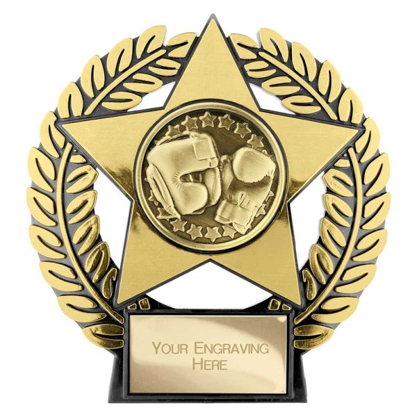 Emperor Star Boxing Plaque | Gold | 120mm