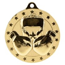 Cascade Stars Boxing Medal | Gold | 50mm