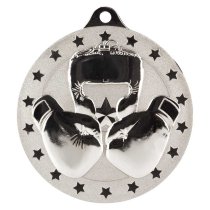 Cascade Stars Boxing Medal | Silver | 70mm