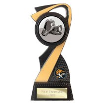 Mania Tower Boxing Trophy | Black & Gold | 180mm