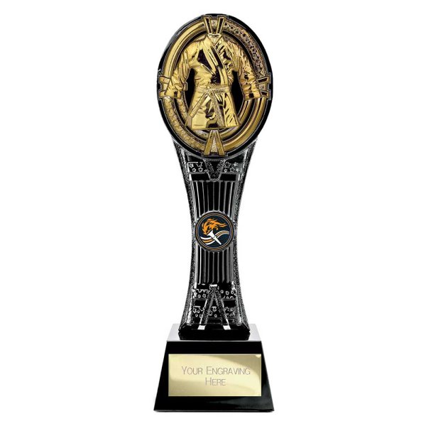 Maverick Extreme Tower Martial Arts Trophy | Black & Gold | 260mm
