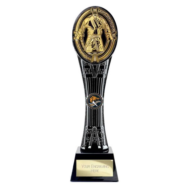 Maverick Extreme Tower Martial Arts Trophy | Black & Gold | 290mm