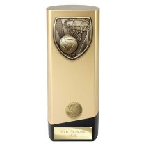 Prime Cobra Netball Trophy | Gold & Black | 190mm