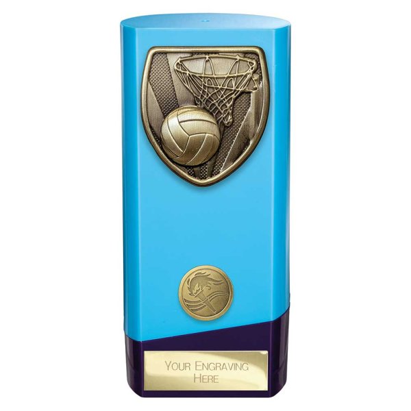 Prime Cobra Netball Trophy | Blue | 160mm