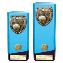 Prime Cobra Netball Trophy | Blue | 190mm
