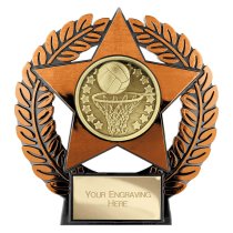 Emperor Star Netball Plaque | Bronze | 120mm
