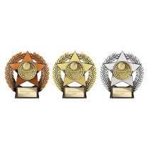Emperor Star Netball Plaque | Silver | 120mm