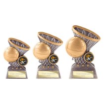 Smash Netball Trophy | Silver & Gold | 140mm