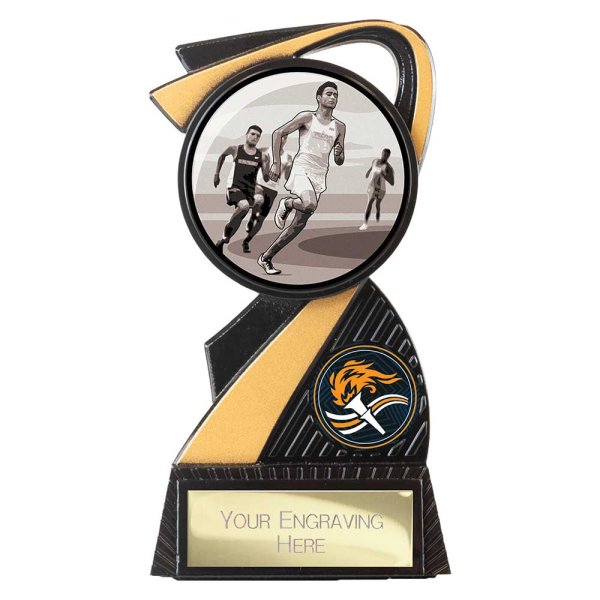 Mania Tower Running Trophy | Black & Gold | 130mm
