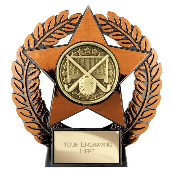 Emperor Star Hockey Plaque | Bronze | 120mm
