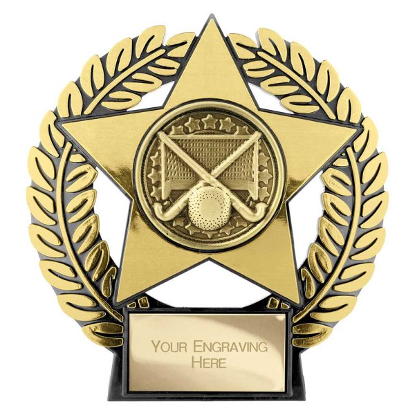 Emperor Star Hockey Plaque | Gold | 120mm
