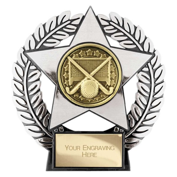 Emperor Star Hockey Plaque | Silver | 120mm