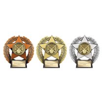 Emperor Star Hockey Plaque | Silver | 120mm