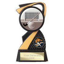 Mania Tower Hockey Trophy | Black & Gold | 130mm