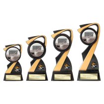 Mania Tower Hockey Trophy | Black & Gold | 205mm
