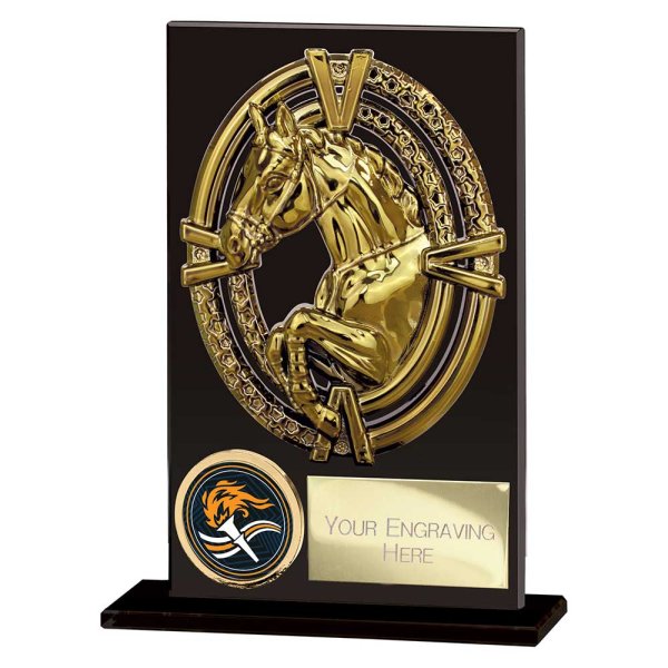 Maverick Hero Equestrian Glass Trophy | 125mm