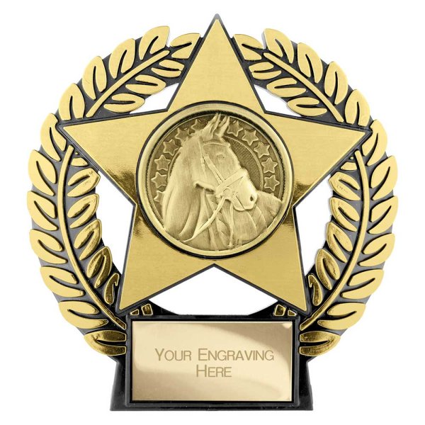 Emperor Star Equestrian Plaque | Gold | 120mm