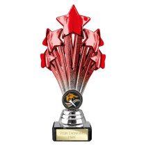 5 Star Trophy | Red and Silver | 190mm