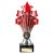 5 Star Trophy | Red and Silver | 200mm - TR26543B