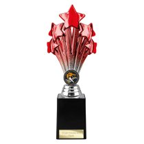 5 Star Trophy | Red and Silver | 245mm