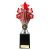 5 Star Trophy | Red and Silver | 245mm - TR26543D