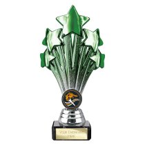 5 Star Trophy | Green and Silver | 190mm