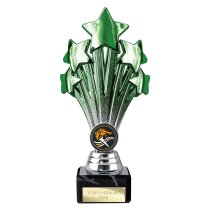 5 Star Trophy | Green and Silver | 200mm
