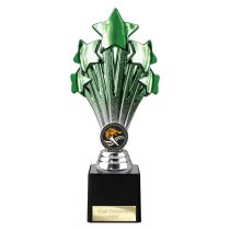 5 Star Trophy | Green and Silver | 220mm