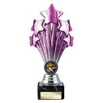 5 Star Trophy | Purple and Silver | 200mm
