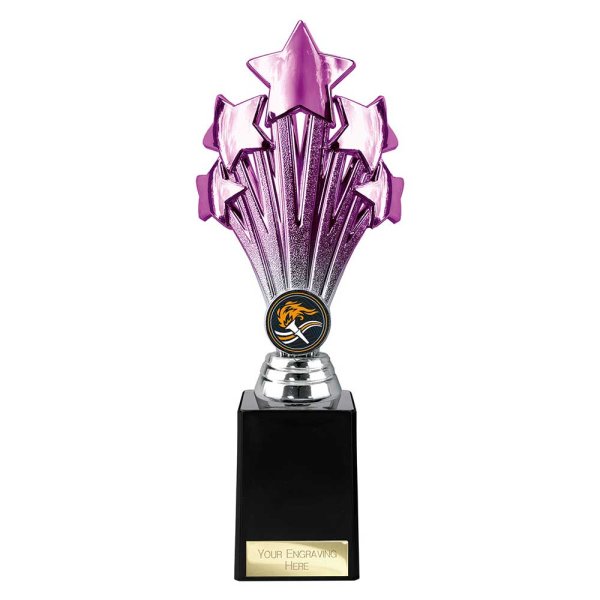 5 Star Trophy | Purple and Silver | 245mm